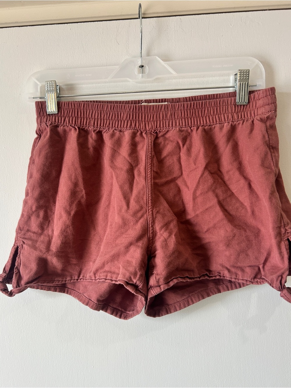 Madewell Women's Dusty Rose Athletic Drawstring Hem Shorts